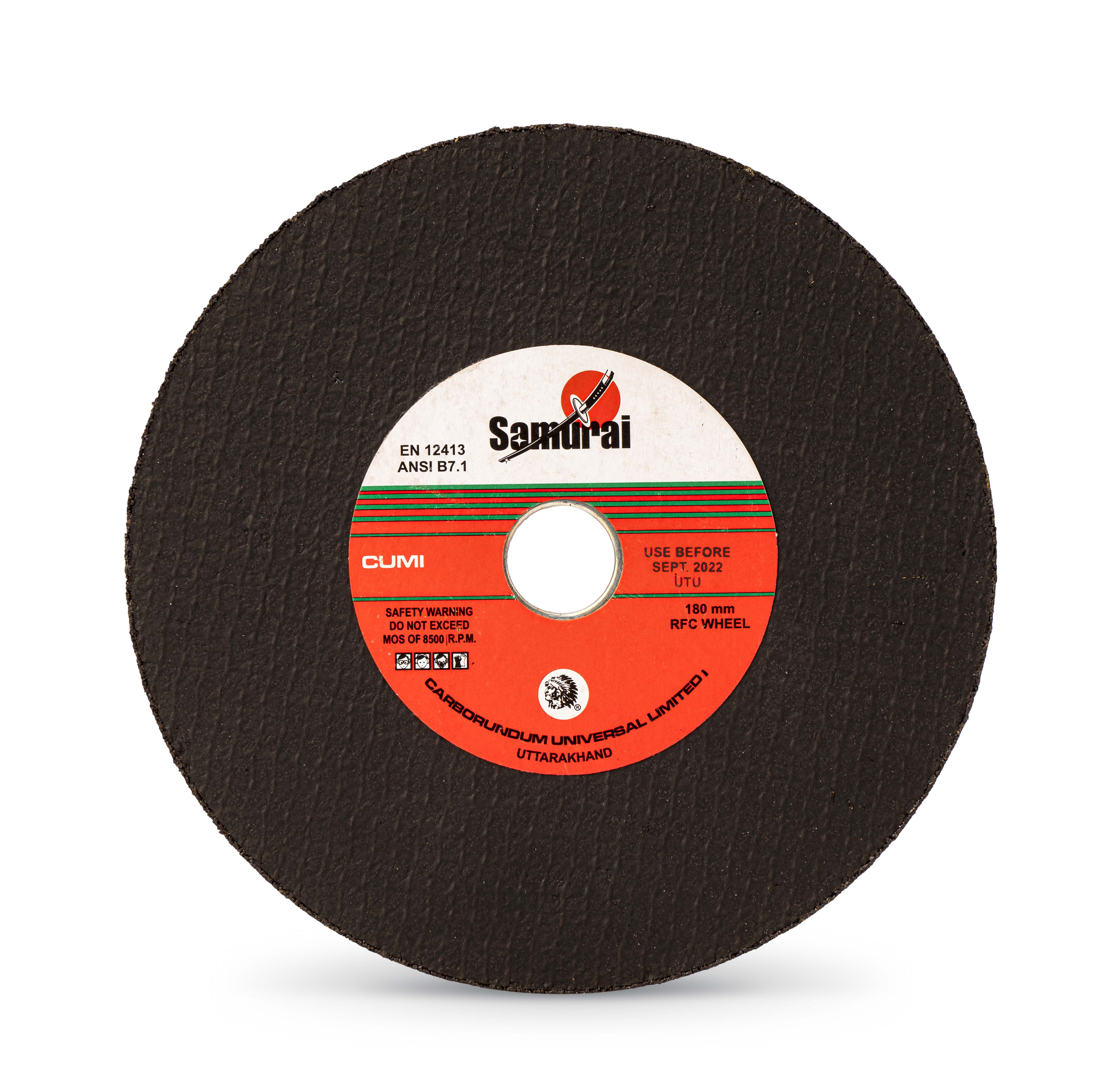 CUMI Samurai metal cutting wheel 1mm thin, 100–230mm, for angle grinders